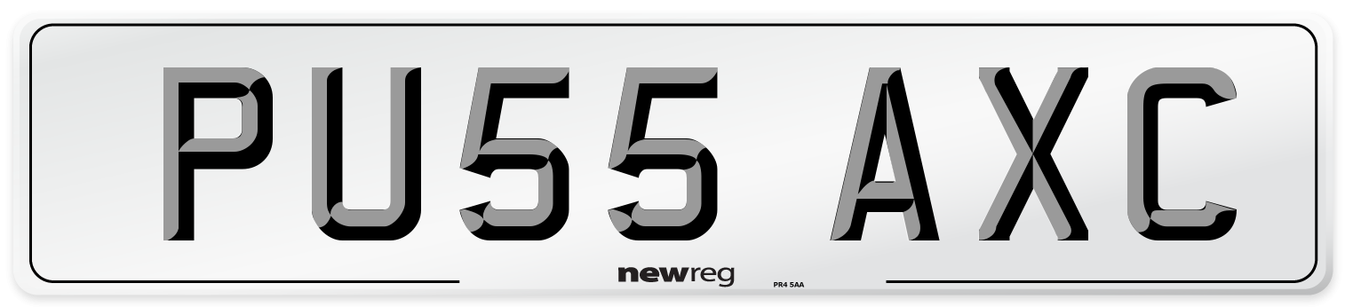 PU55 AXC Number Plate from New Reg